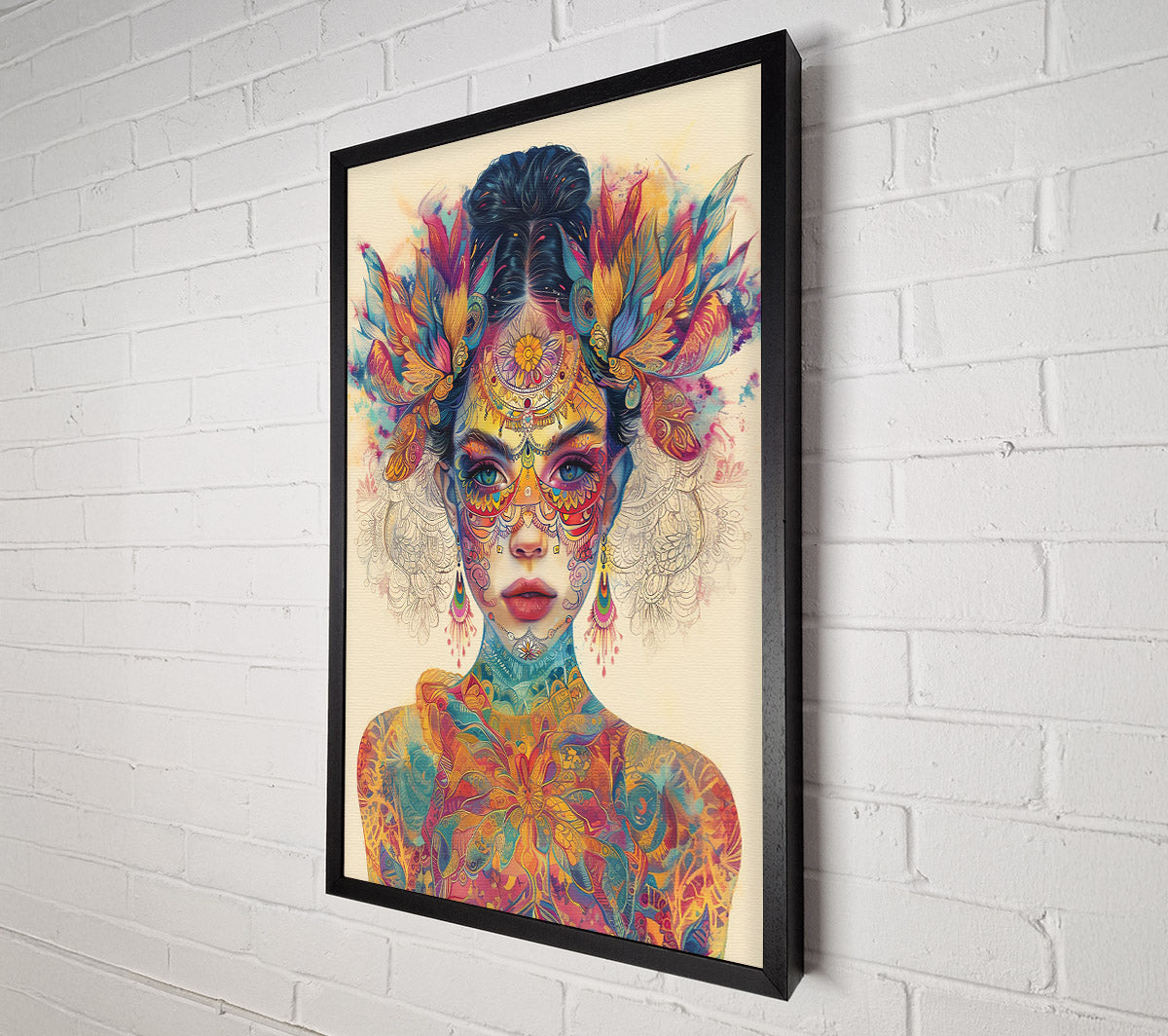Yellow Floral Enchantment Canvas Wall Art