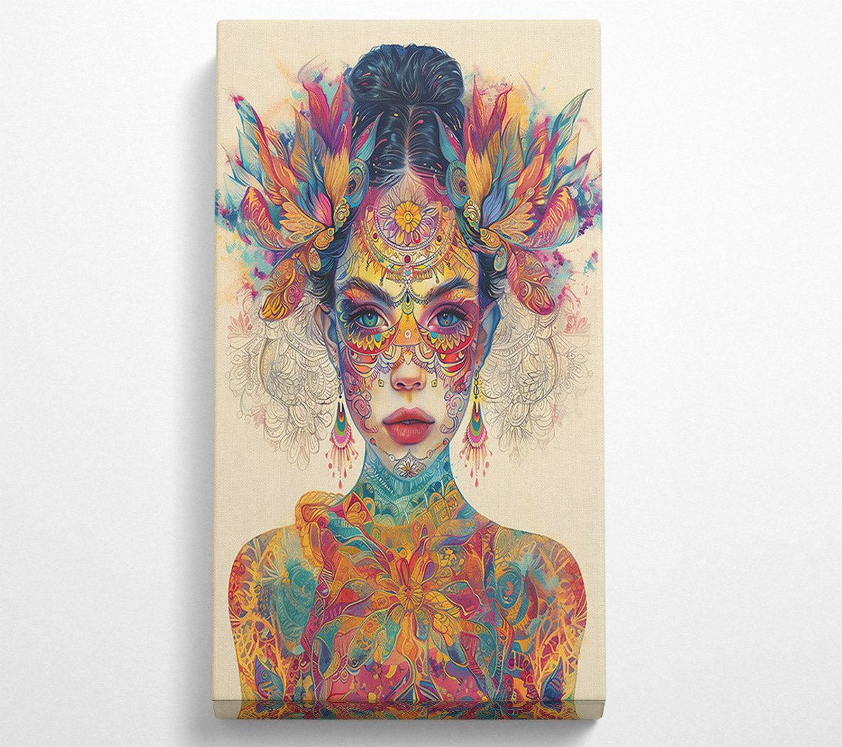 Yellow Floral Enchantment Canvas Wall Art