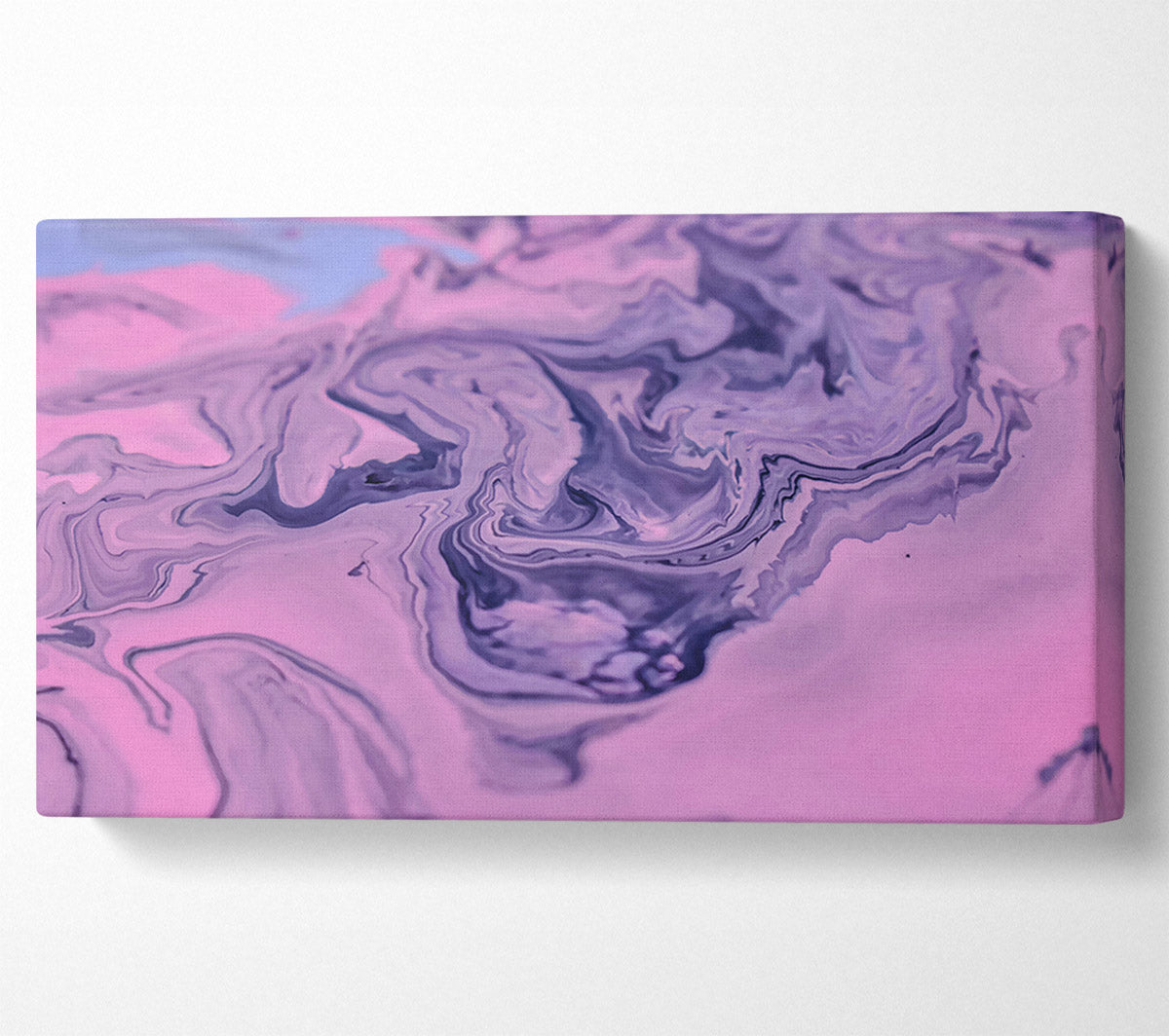 Pink Swirls Of Ink Canvas Wall Art