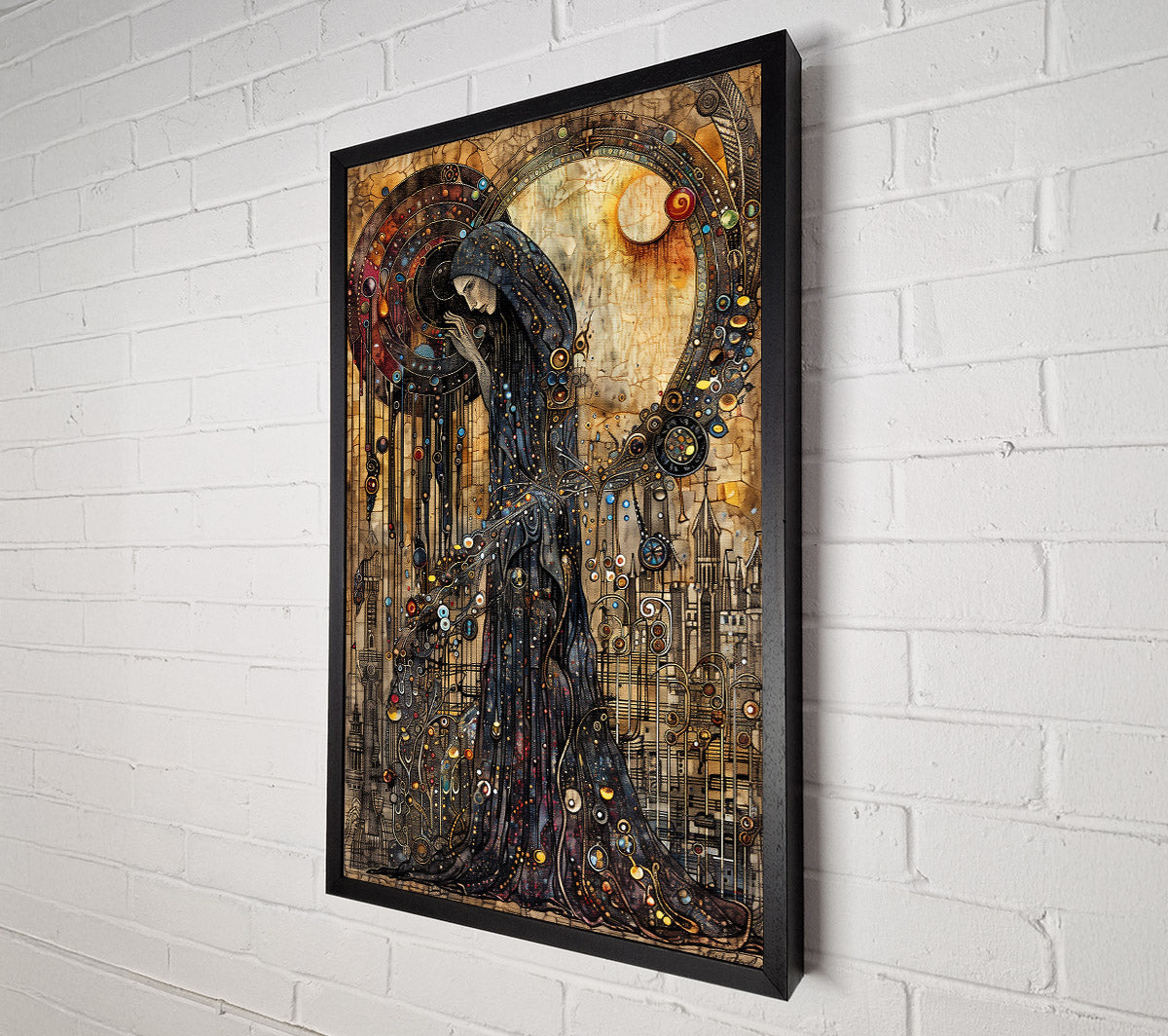 The Blue Celestial Robe Canvas Print