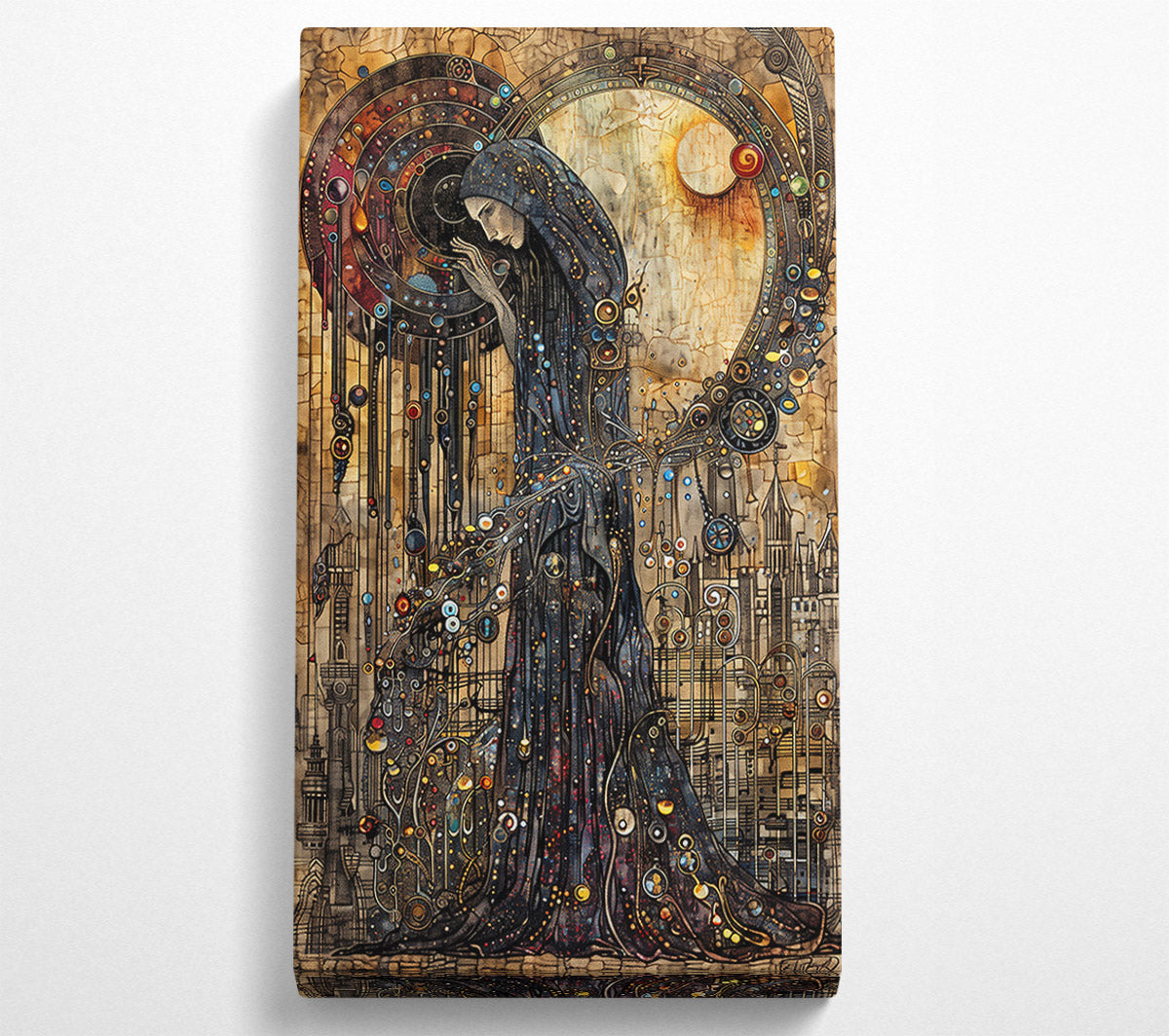The Blue Celestial Robe Canvas Print