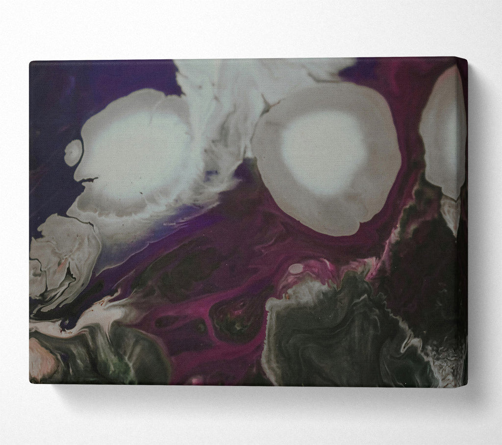 Purple Swirling Dreams Canvas Wall Art