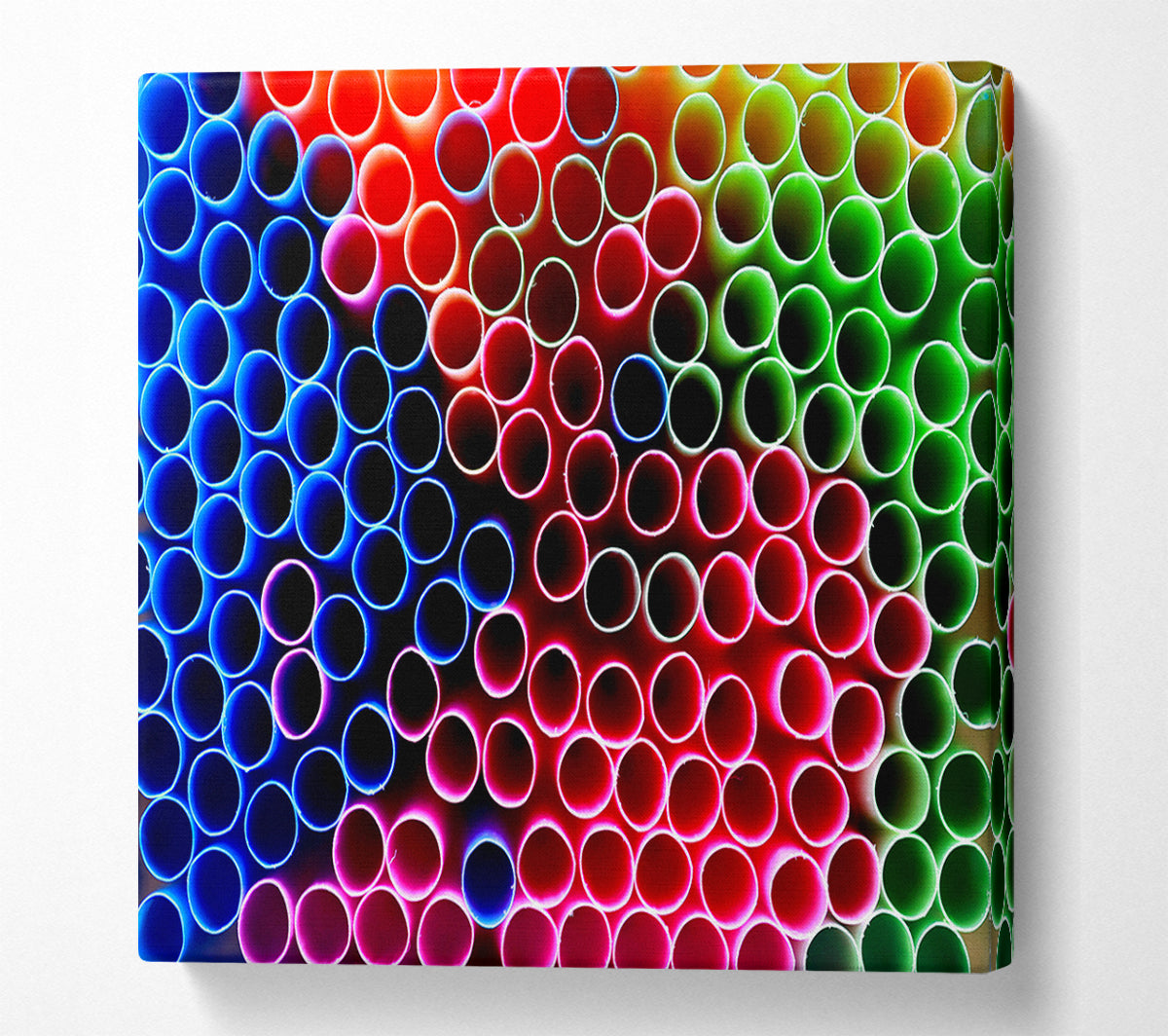 Pink Circular Symphony Canvas Wall Art