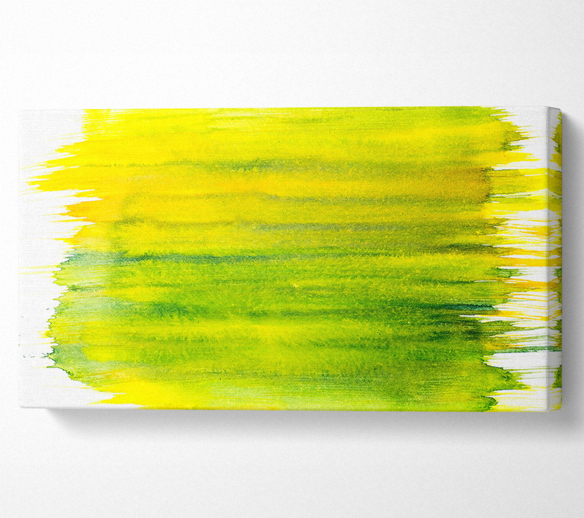 Sunlit Yellow Strokes Canvas Wall Art