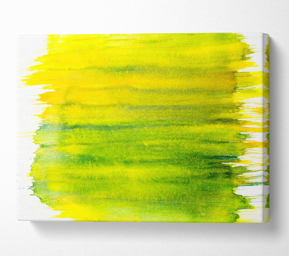 Sunlit Yellow Strokes Canvas Wall Art