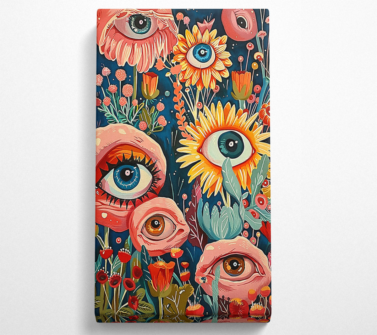 Pink Eye Garden Canvas Print
