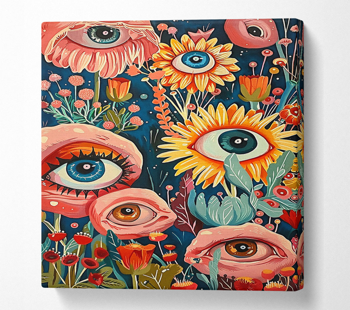 Pink Eye Garden Canvas Print