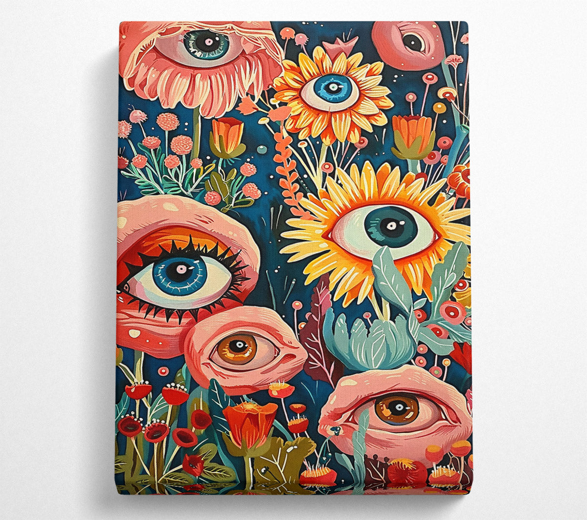 Pink Eye Garden Canvas Print