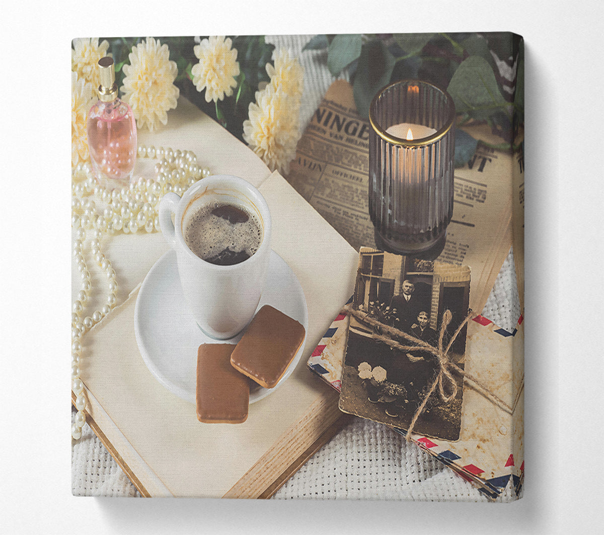 Warm Brown Memories Canvas Wall Art