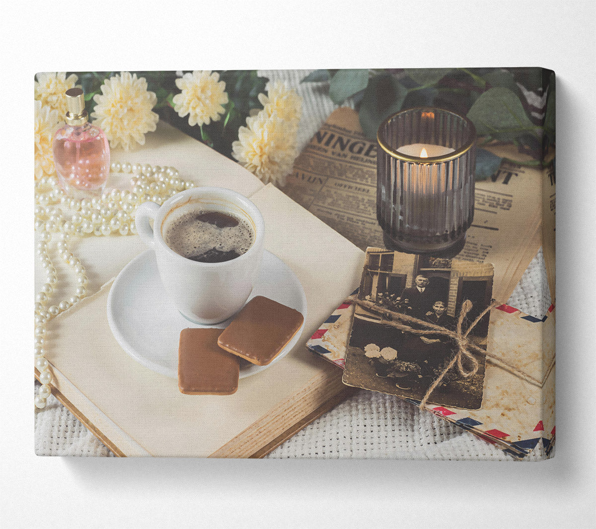 Warm Brown Memories Canvas Wall Art