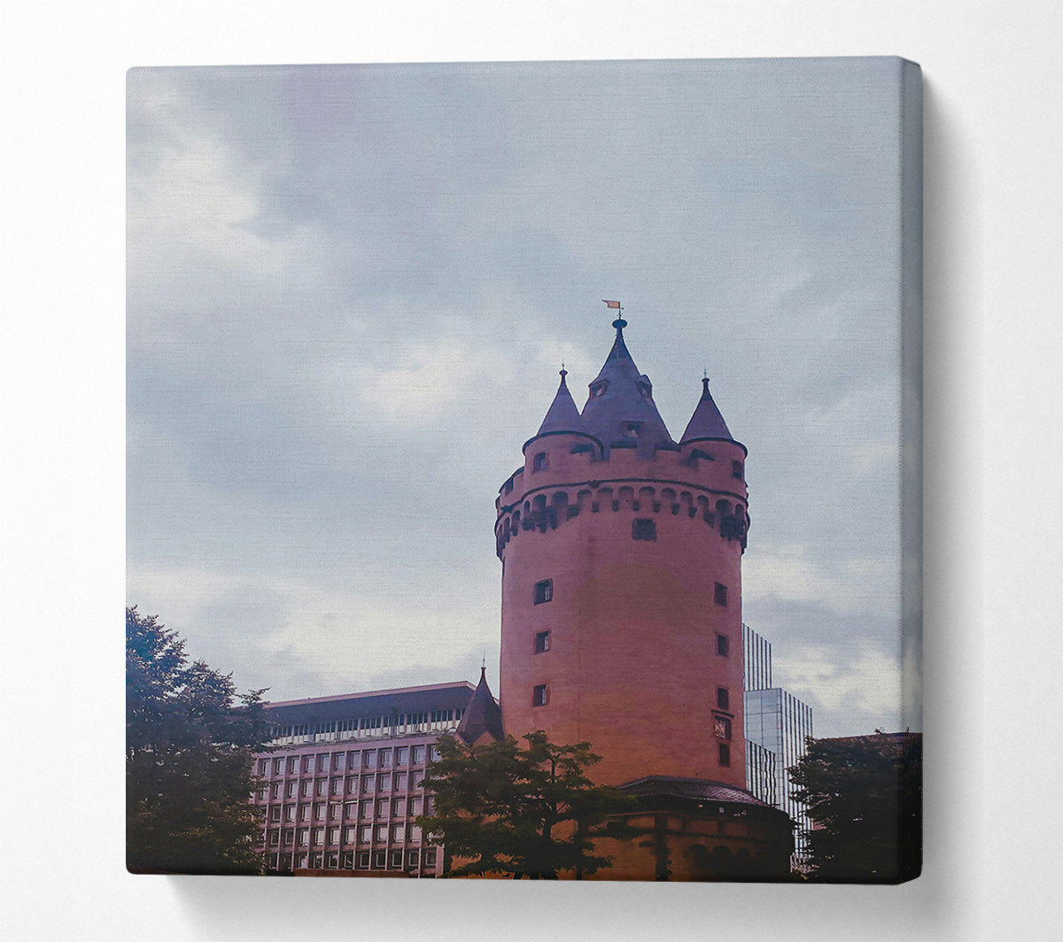 The Pink Tower'S Dream Canvas Wall Art