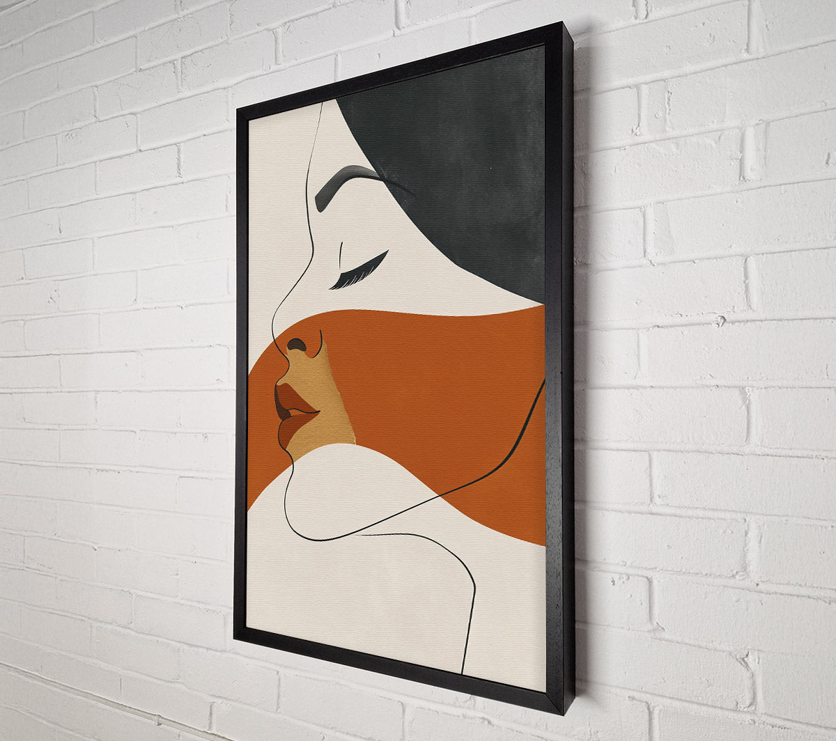 Rust And Line Dream Canvas Wall Art