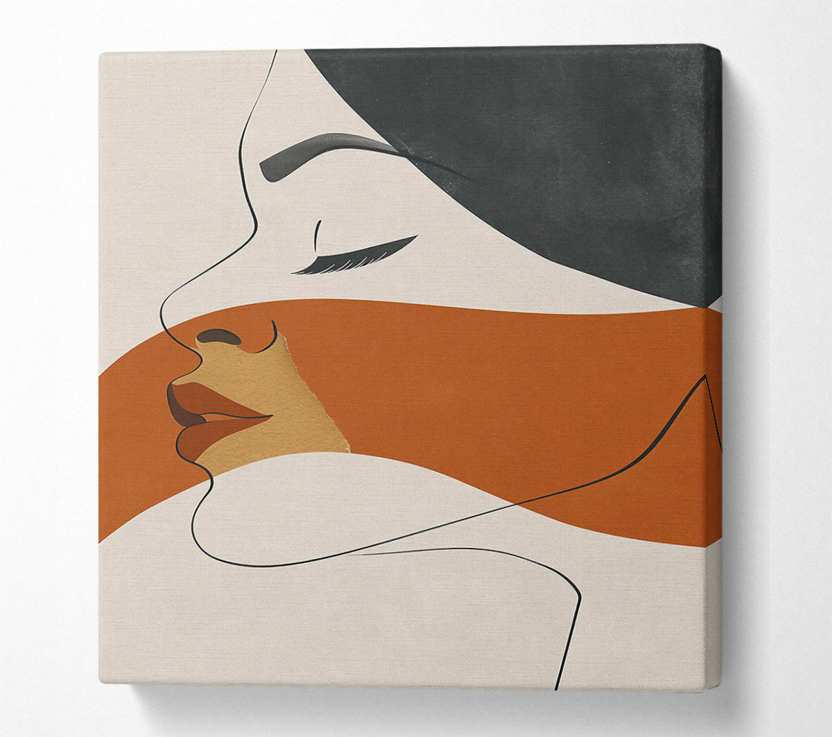 Rust And Line Dream Canvas Wall Art