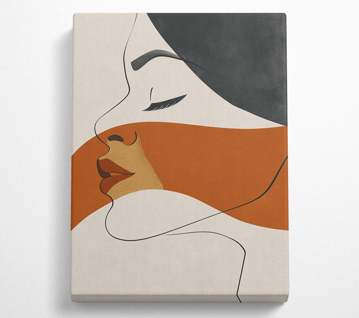 Rust And Line Dream Canvas Wall Art