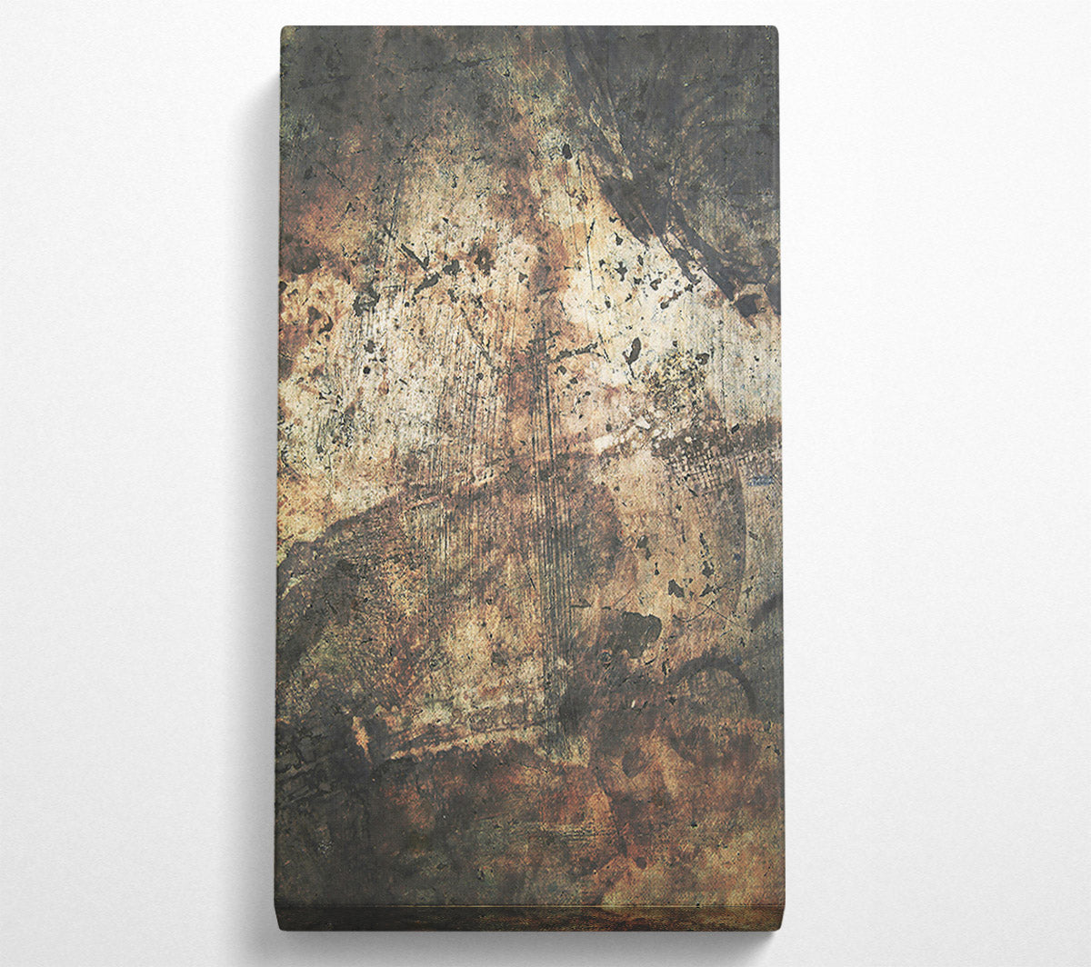 Rust And Ochre Abstract Canvas Wall Art