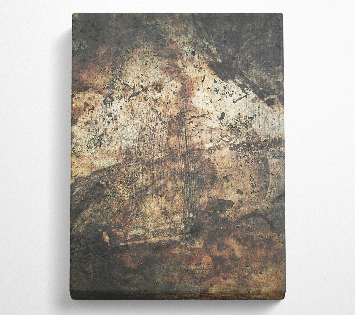 Rust And Ochre Abstract Canvas Wall Art