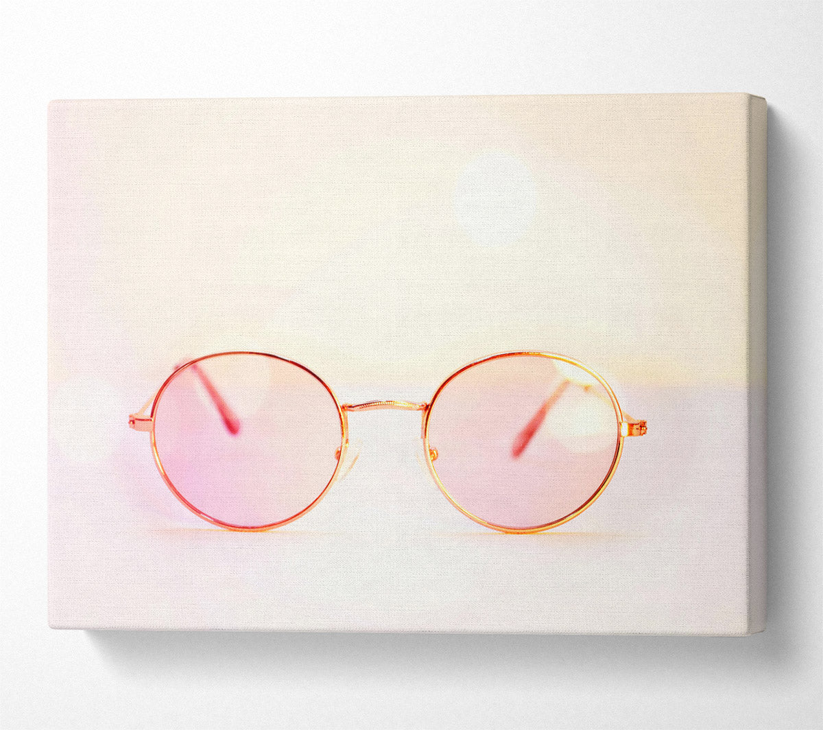 Pink Lens Reflection Canvas Wall Art