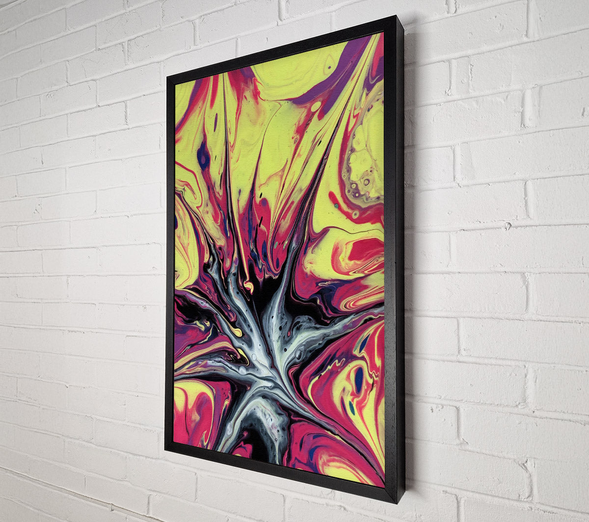Yellow Burst Of Color Canvas Wall Art
