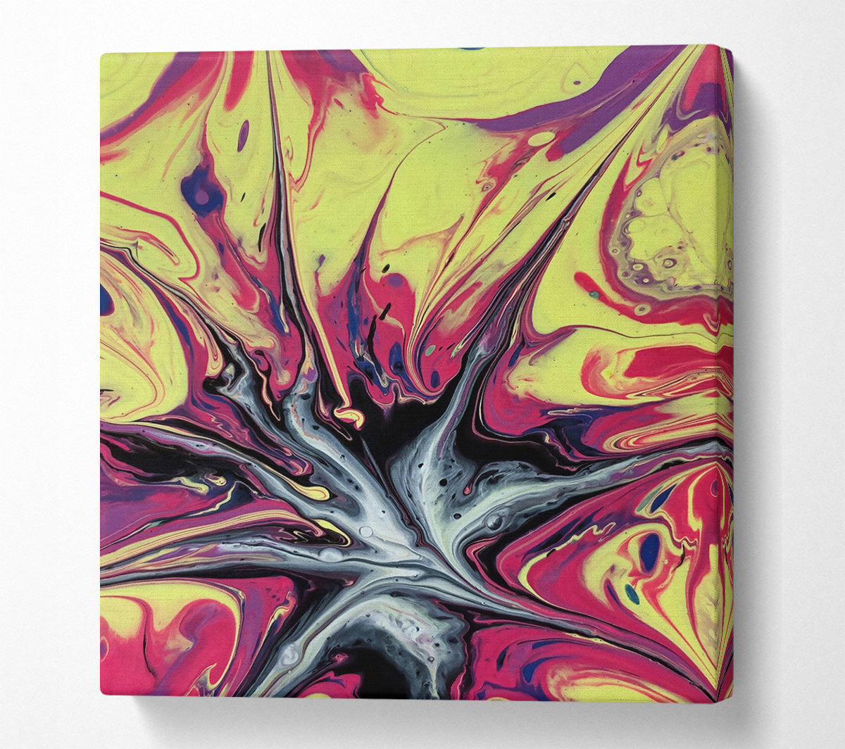 Yellow Burst Of Color Canvas Wall Art