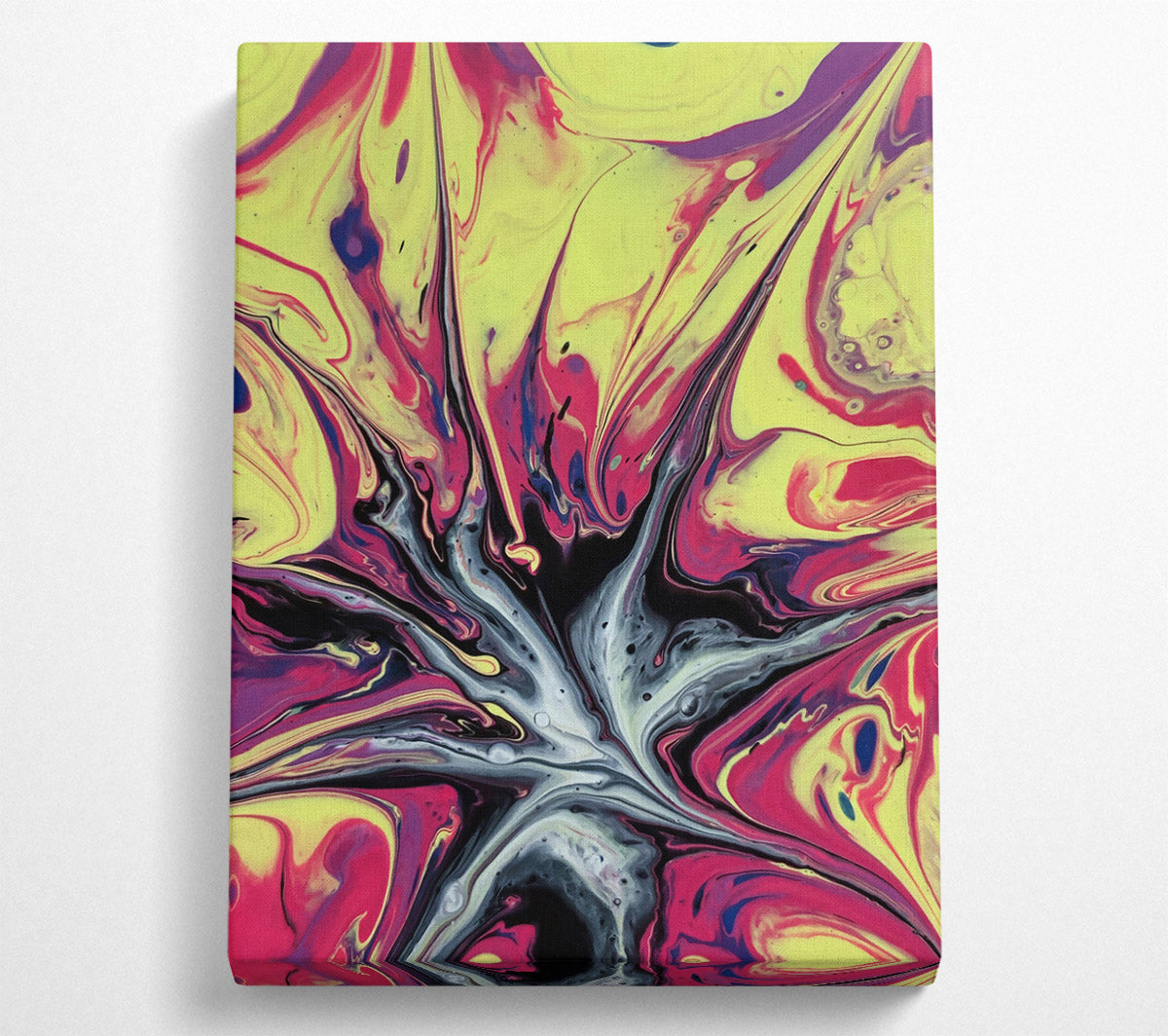 Yellow Burst Of Color Canvas Wall Art