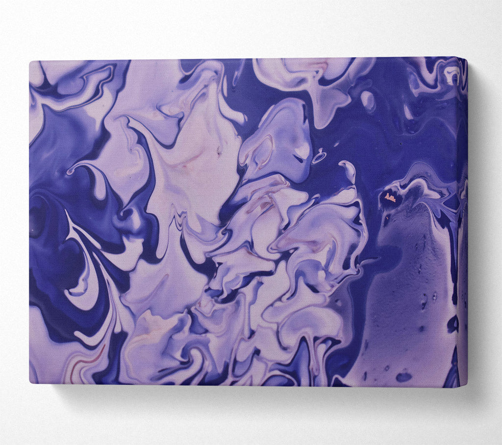 Purple Swirling Dreams Canvas Wall Art