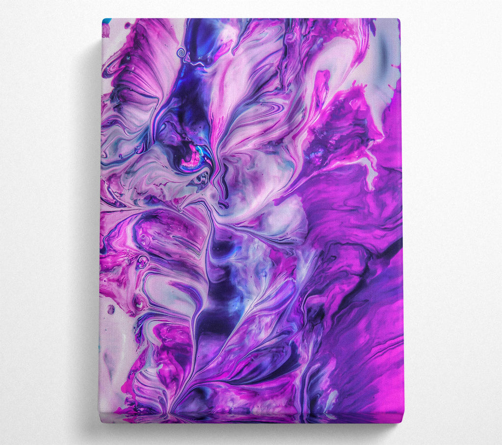 Purple Swirling Dreams Canvas Wall Art