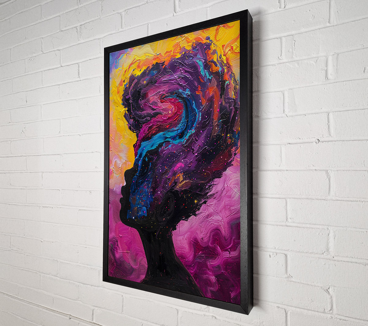 Purple Cosmic Dreamscape Canvas Wall Art