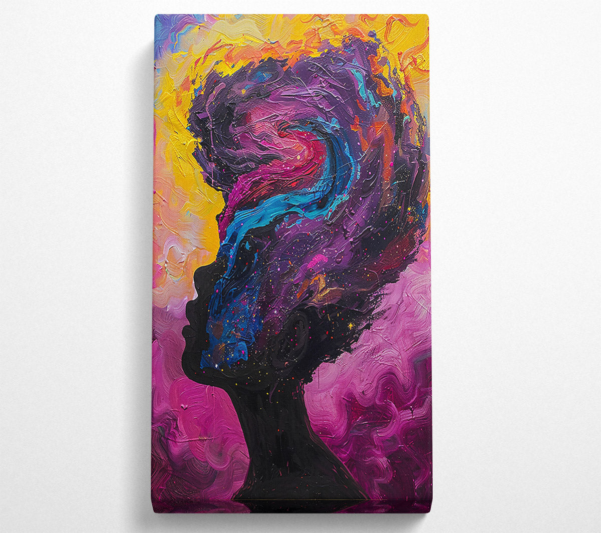 Purple Cosmic Dreamscape Canvas Wall Art