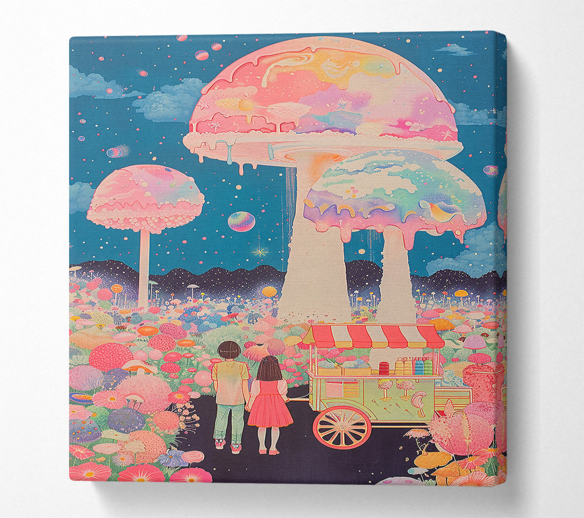 Pink Candyland Dreams Canvas Wall Art