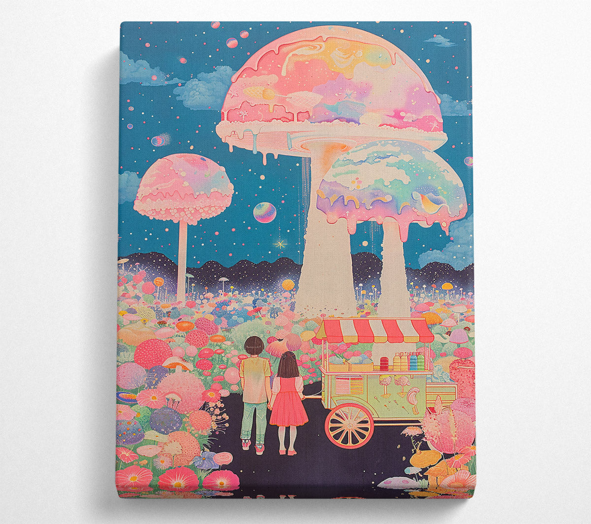 Pink Candyland Dreams Canvas Wall Art