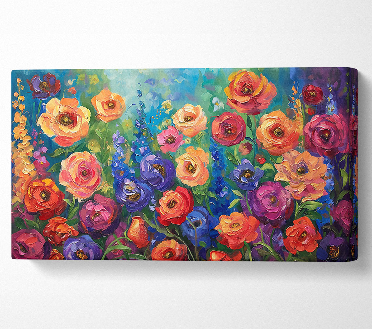 Purple Floral Rhapsody Canvas Wall Art