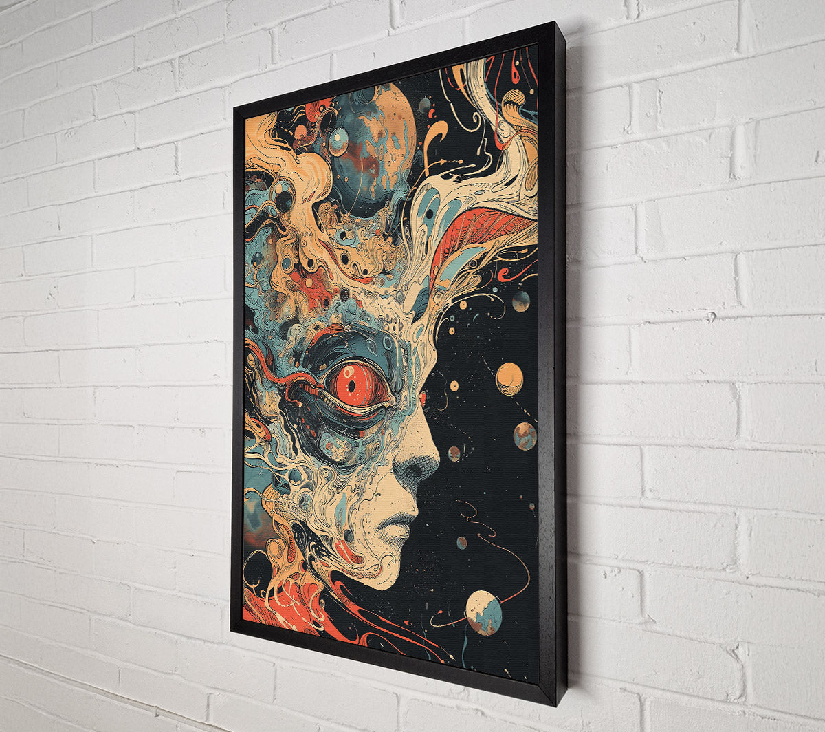 The Red Cosmic Dream Canvas Wall Art