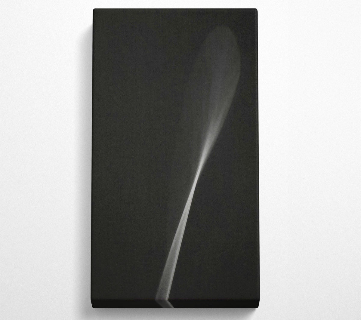 White Smoke Swirl Canvas Wall Art