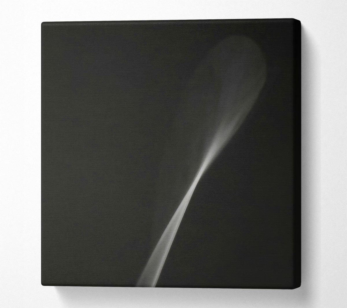 White Smoke Swirl Canvas Wall Art