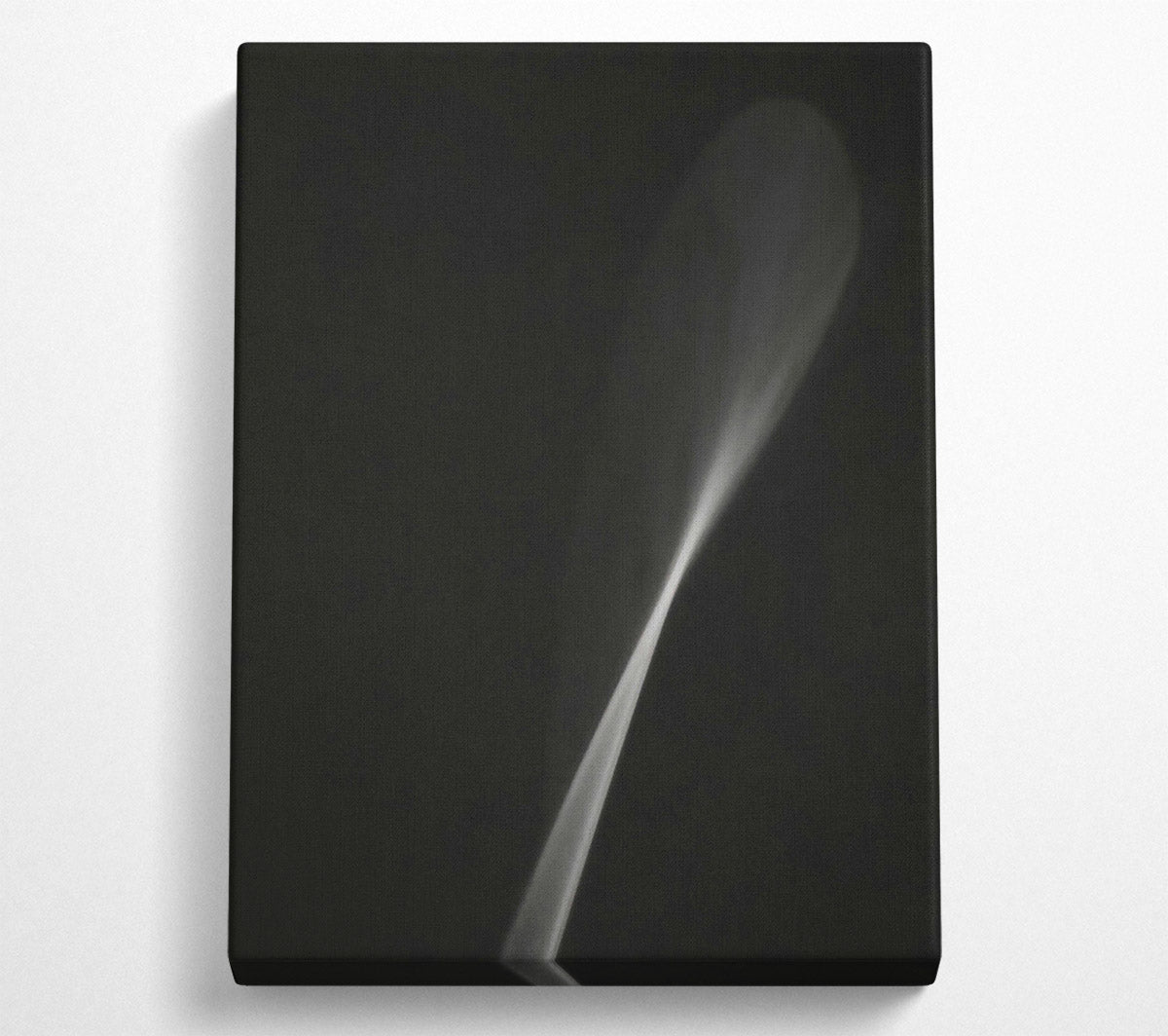 White Smoke Swirl Canvas Wall Art