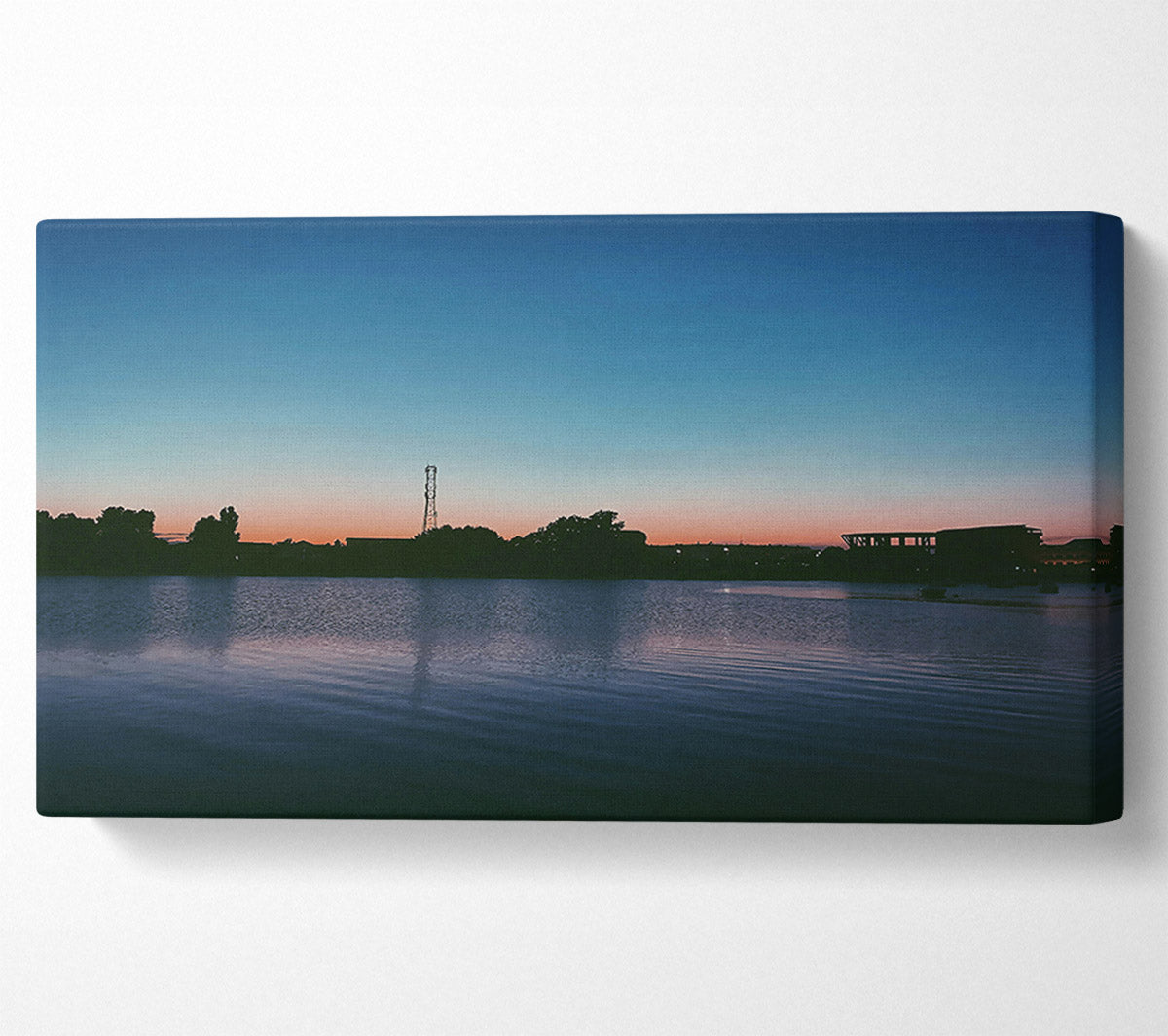 Pink And Blue Reflection Canvas Wall Art