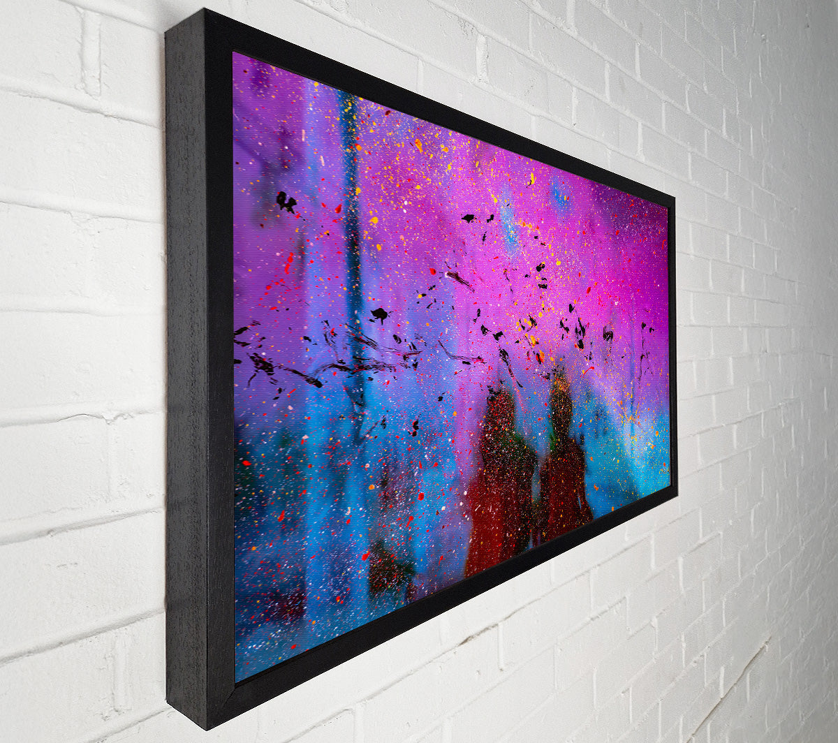 Purple Splatter Dream Canvas Wall Art