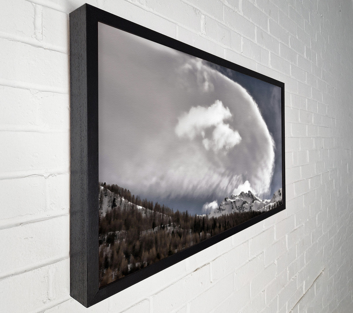 Silver Cloud Embrace Canvas Wall Art