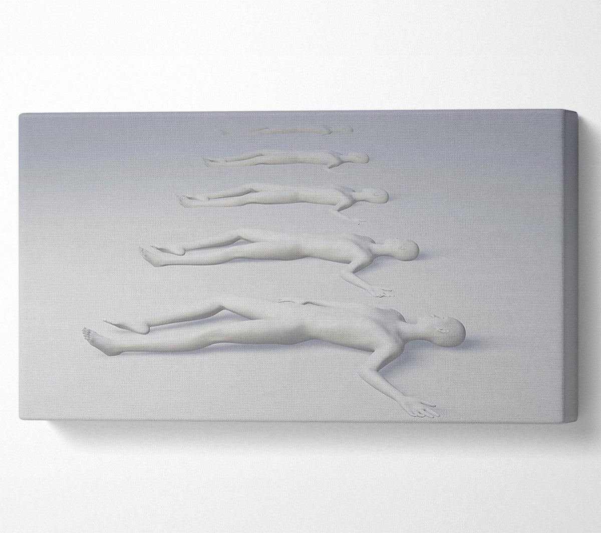White Figures Asleep Canvas Wall Art