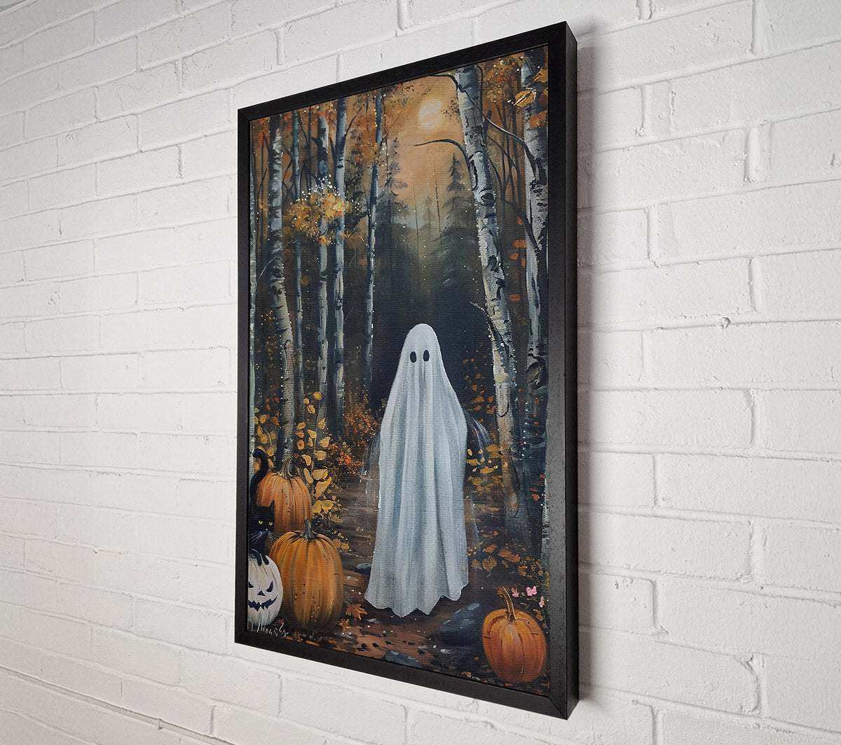 The White Woods Ghost Canvas Wall Art