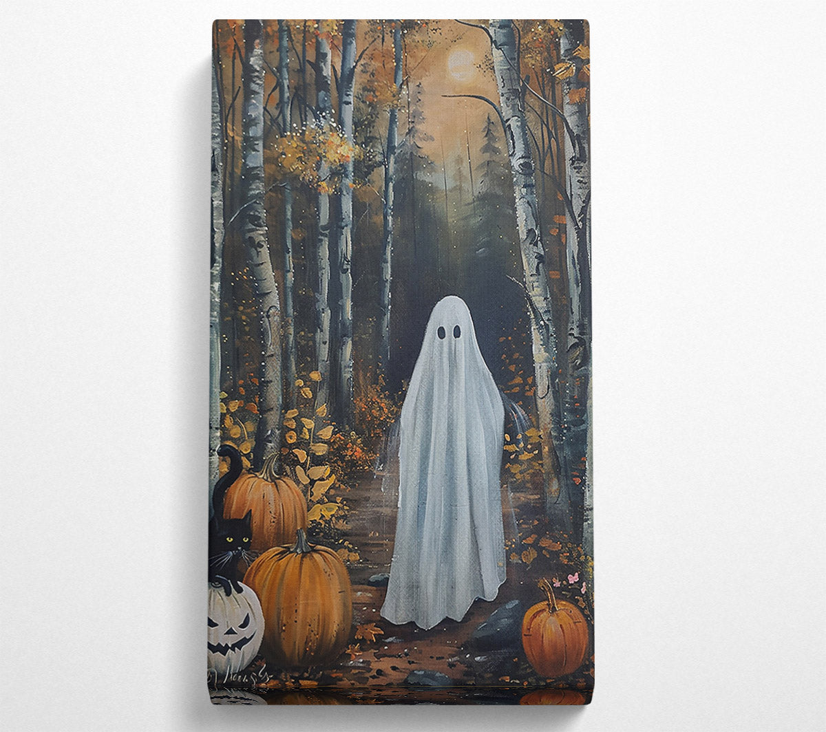The White Woods Ghost Canvas Wall Art