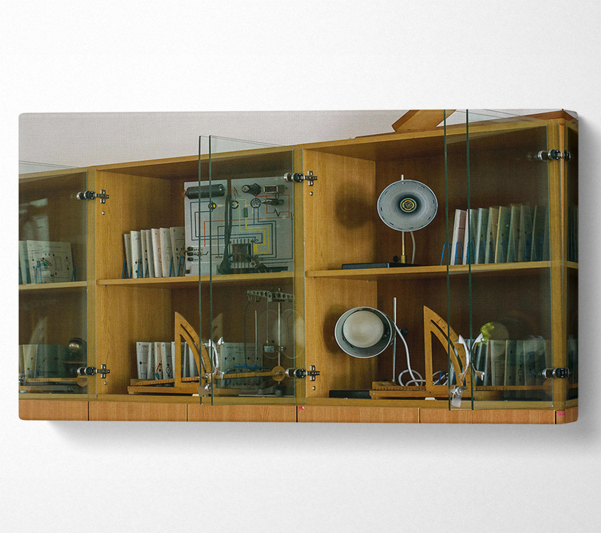 The Grey Lamp Shelf Canvas Wall Art