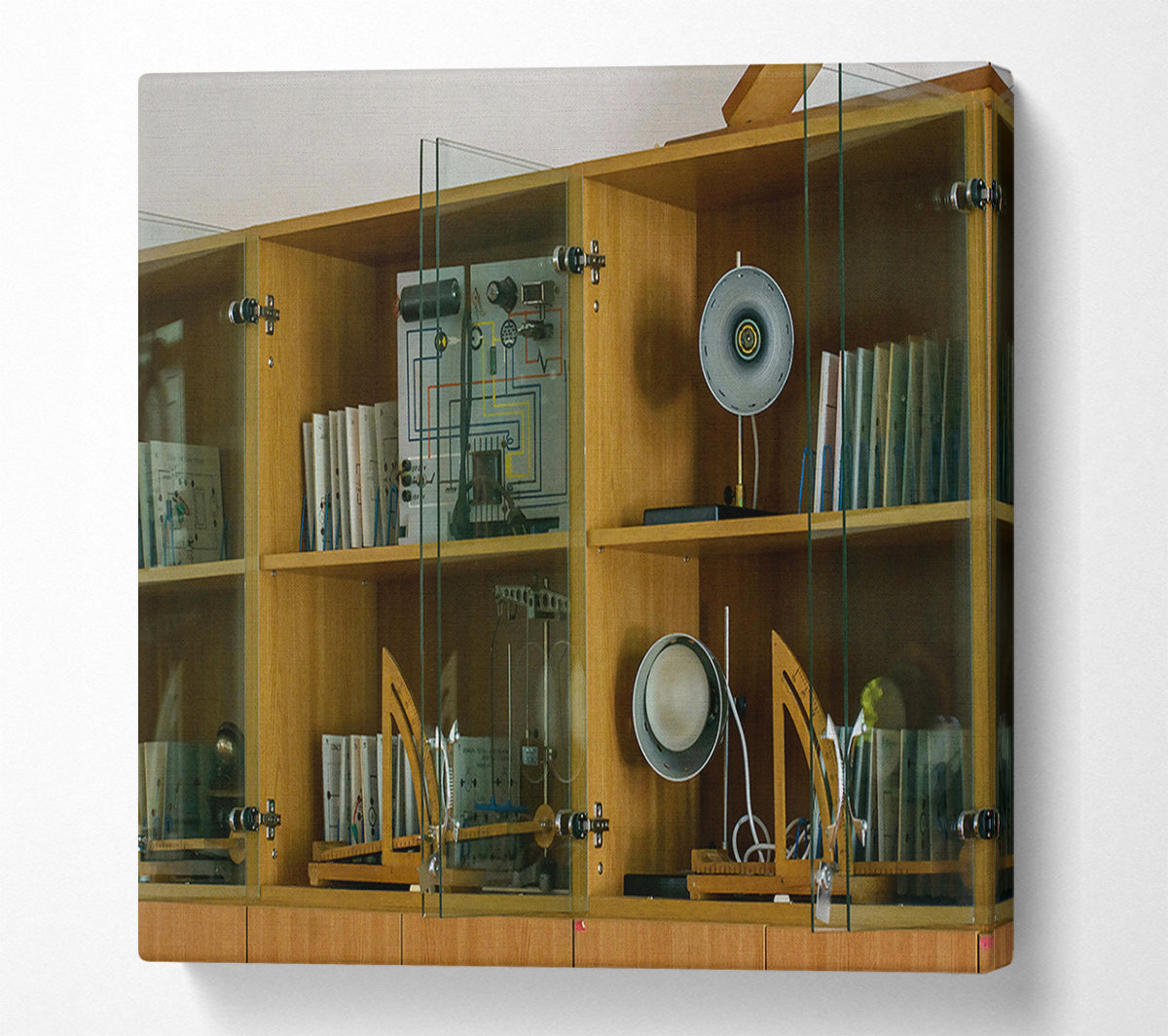 The Grey Lamp Shelf Canvas Wall Art
