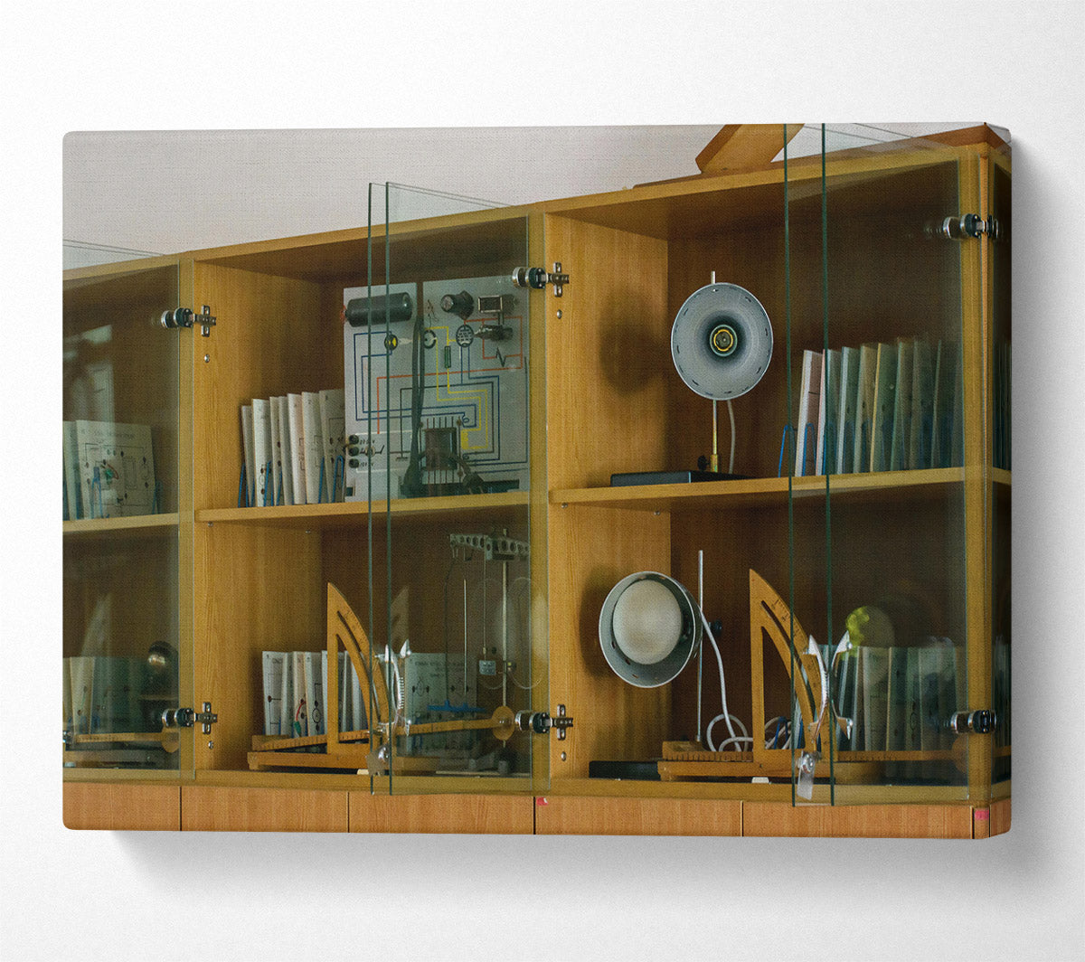 The Grey Lamp Shelf Canvas Wall Art