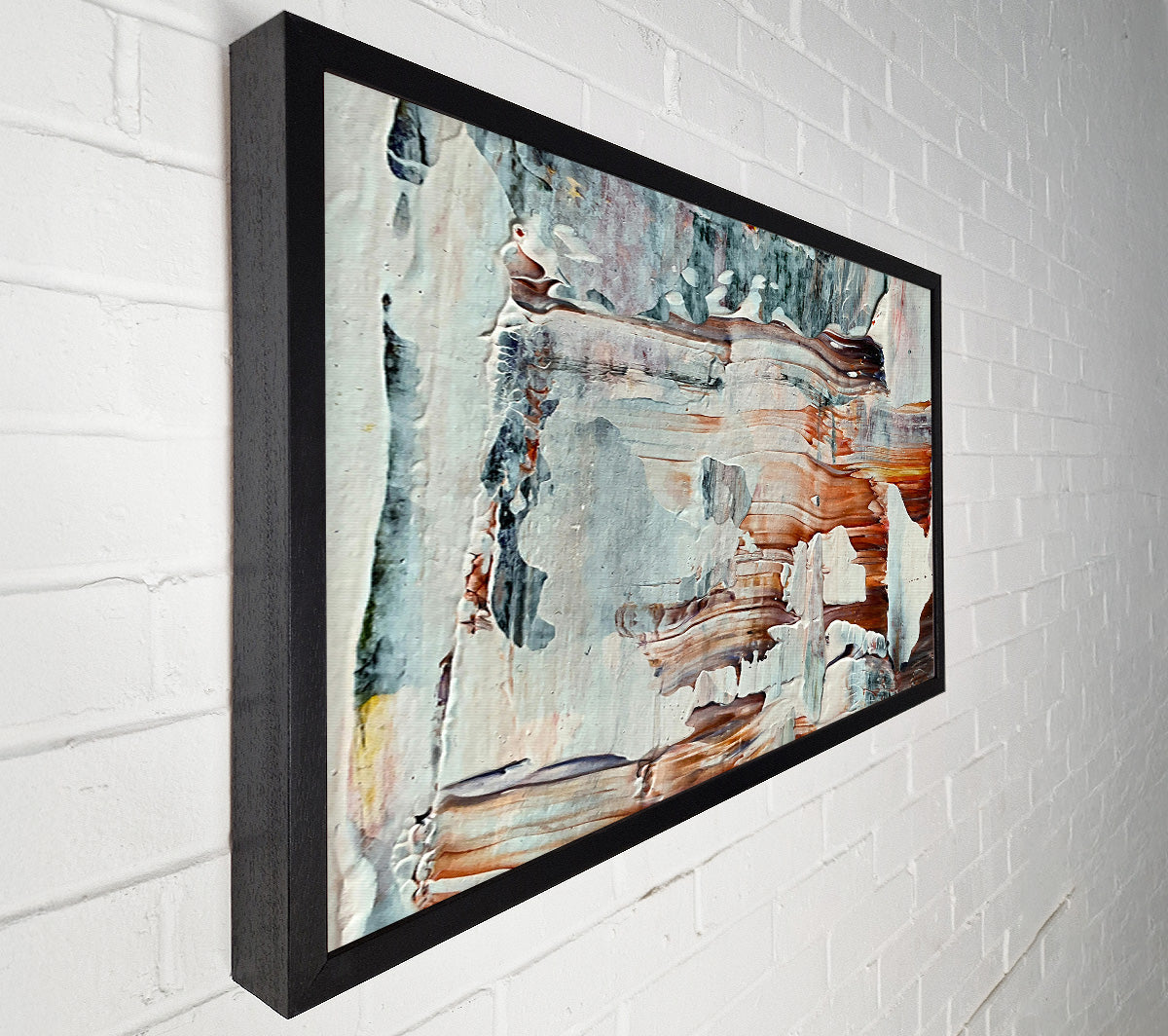 Whitewashed Rust Layers Canvas Wall Art