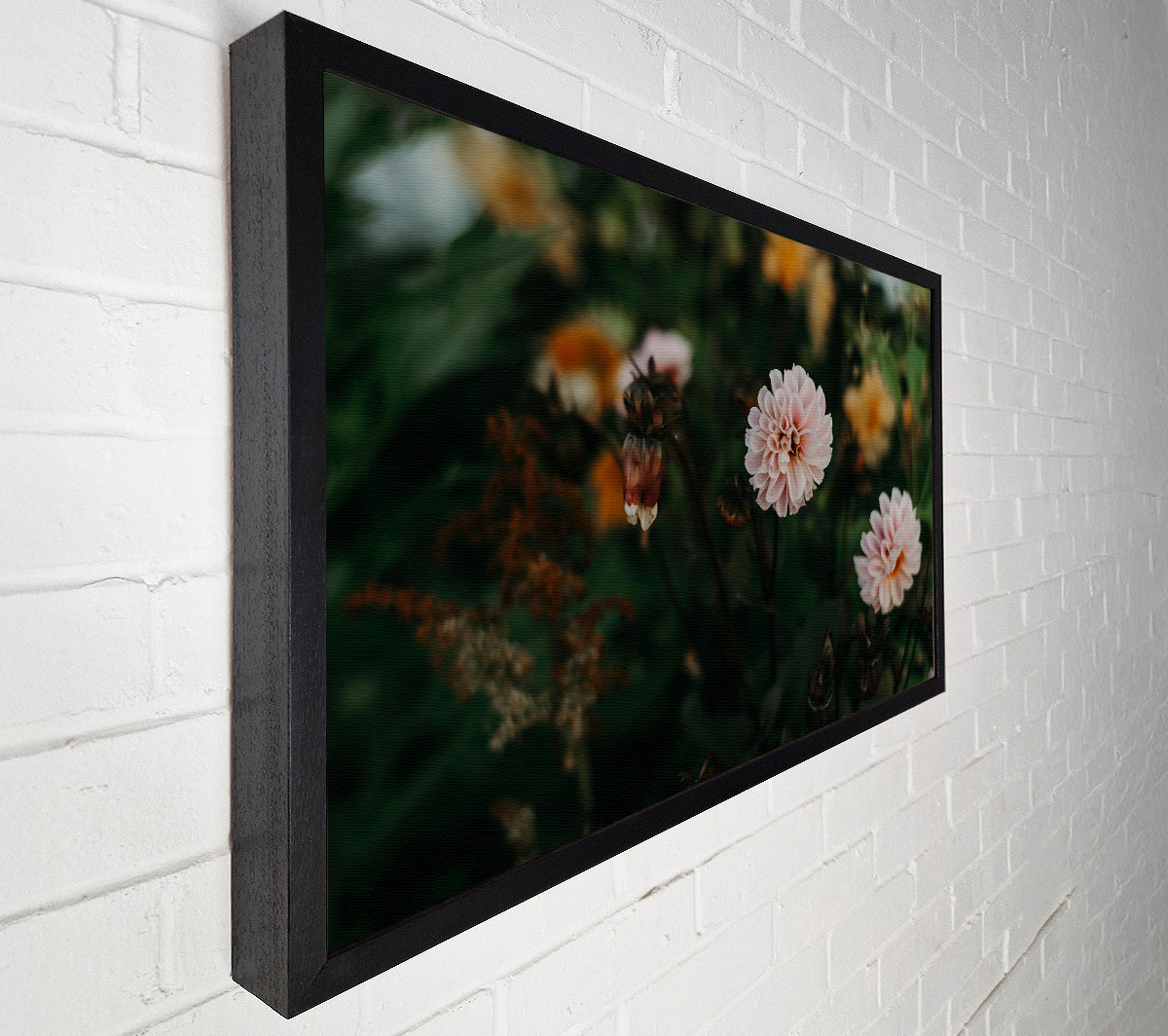 Pink Bloom In The Garden Canvas Art