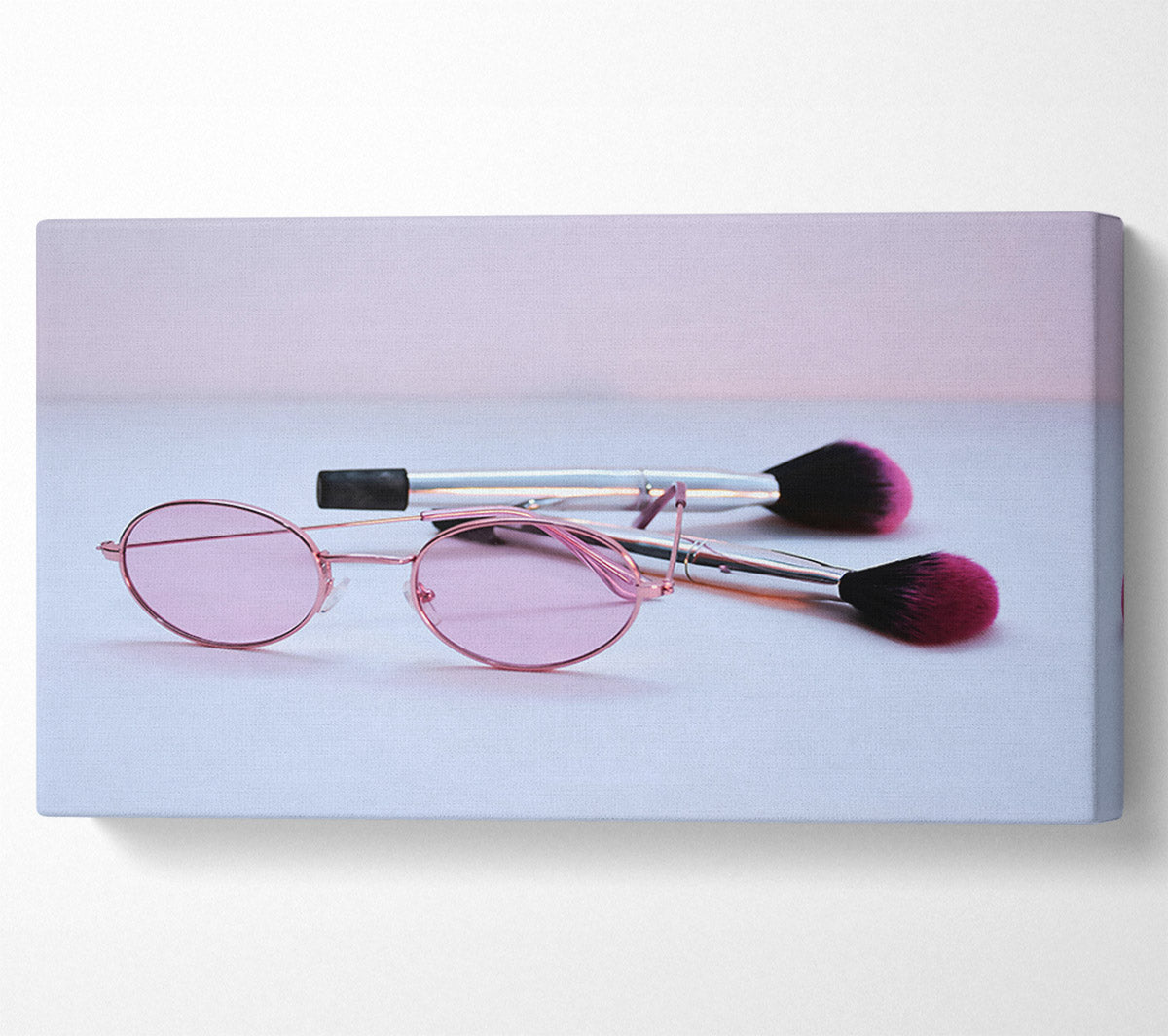 Pink Lens Reflection Canvas Wall Art