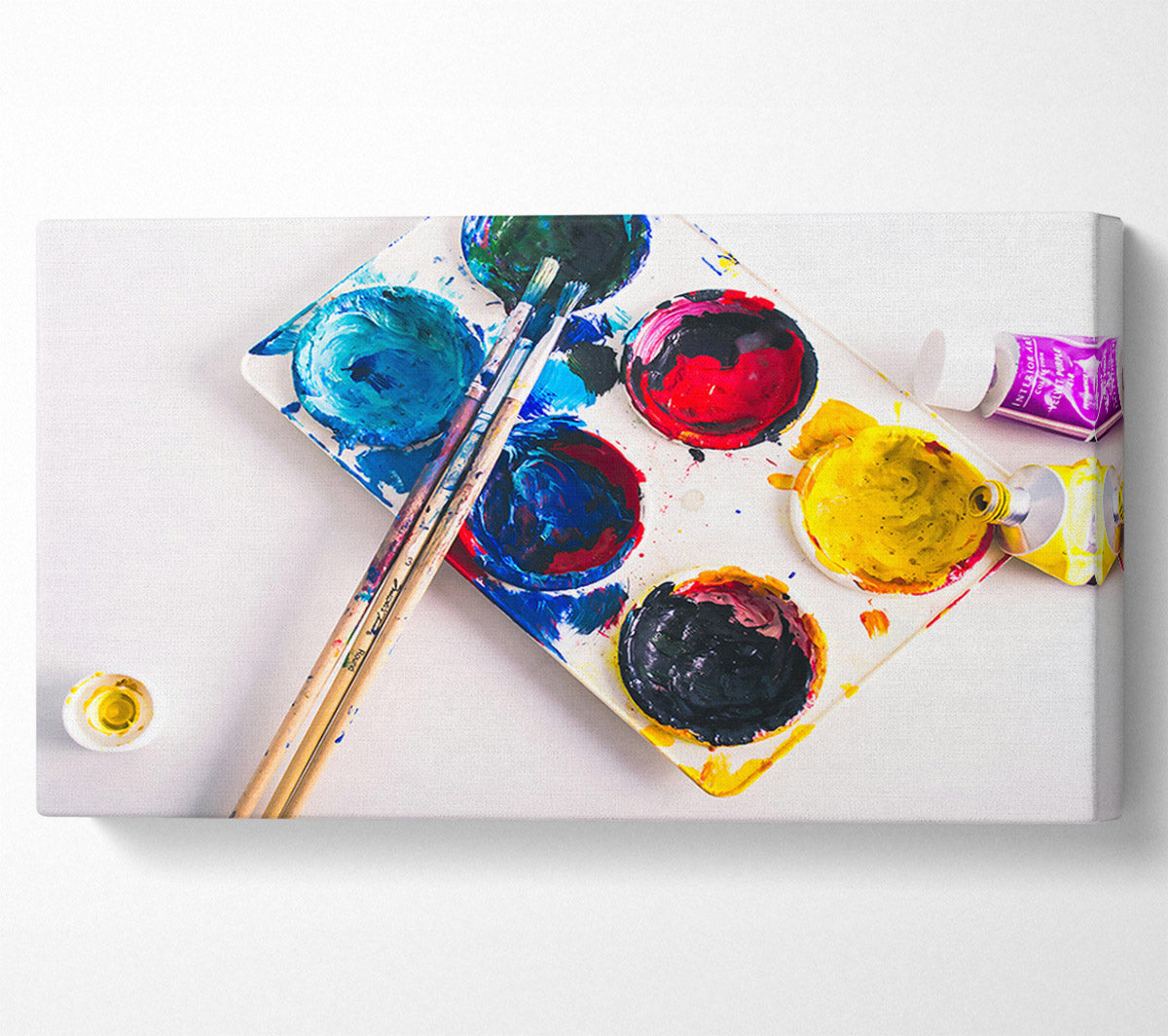 The Yellow Palette Canvas Wall Art
