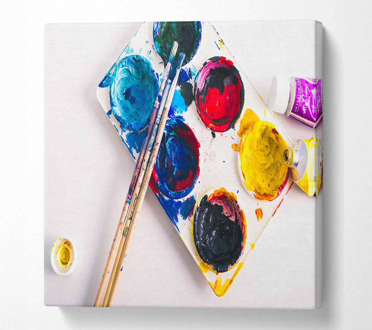 The Yellow Palette Canvas Wall Art