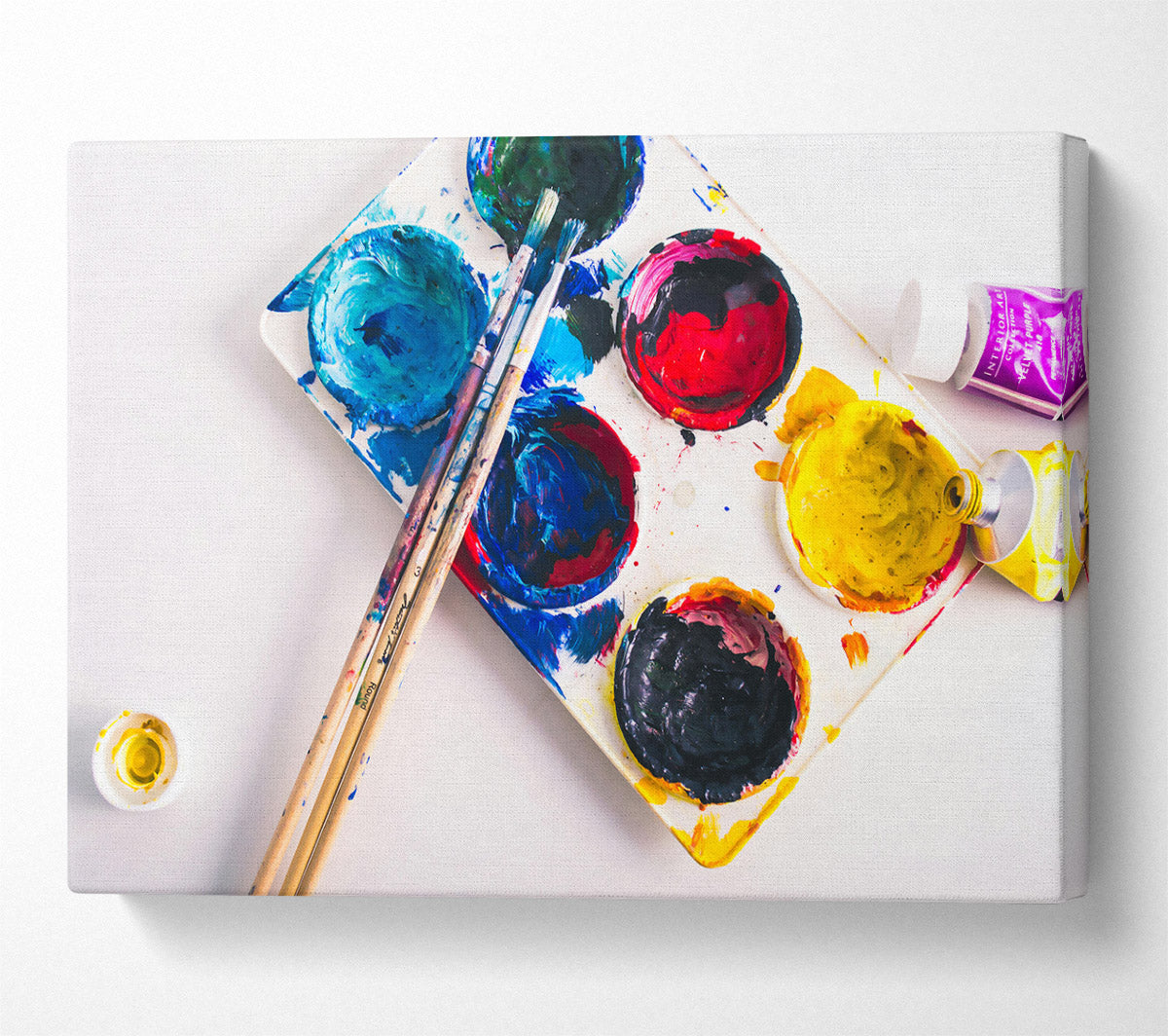 The Yellow Palette Canvas Wall Art